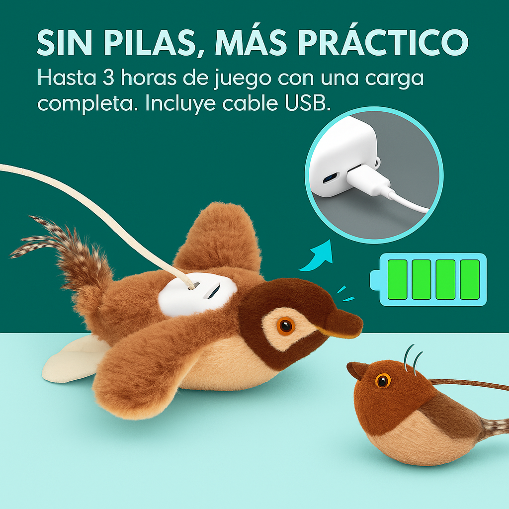 PAJARO VOLADOR PARA GATOS